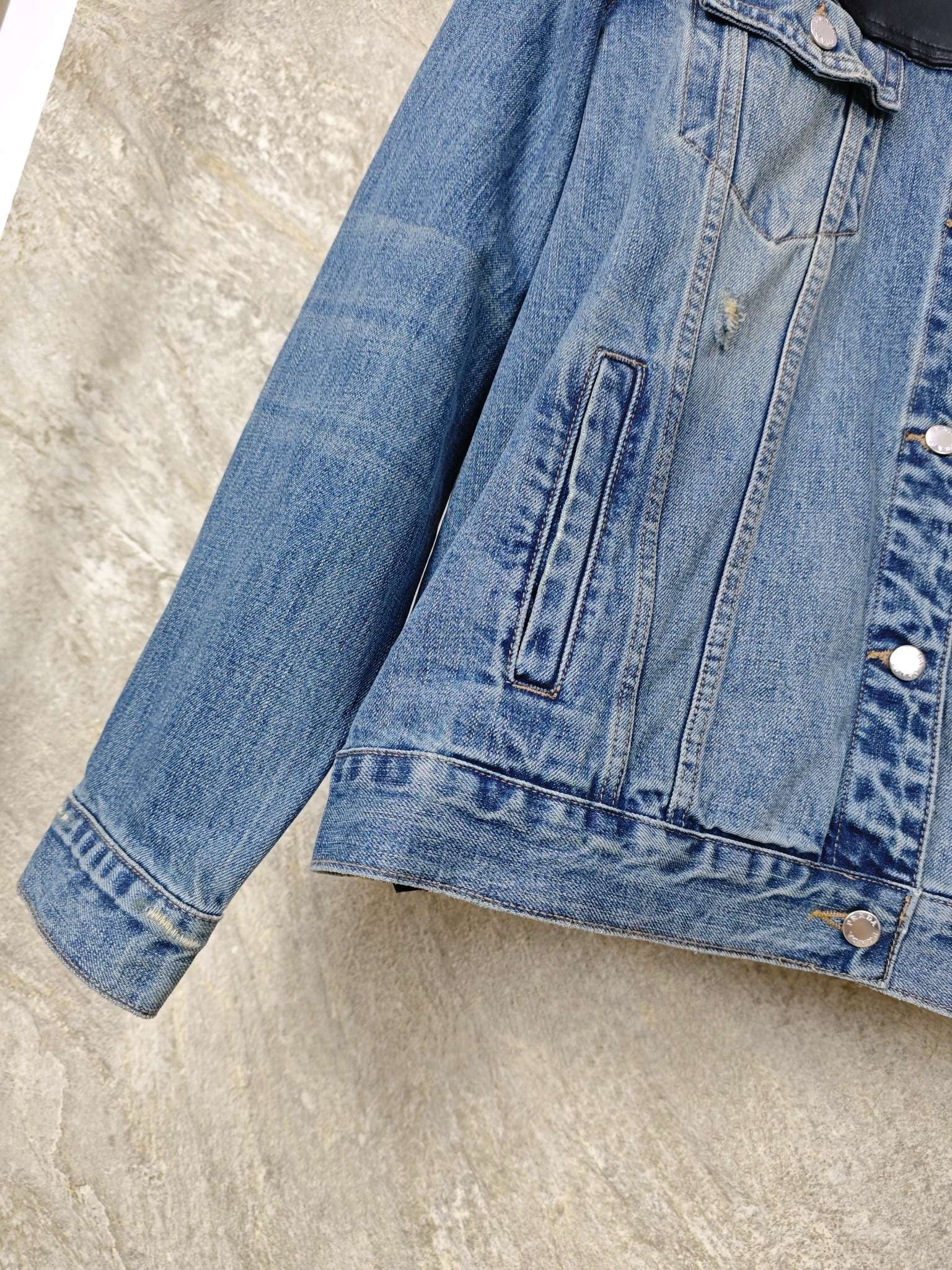 프라다 데님 자켓 블루