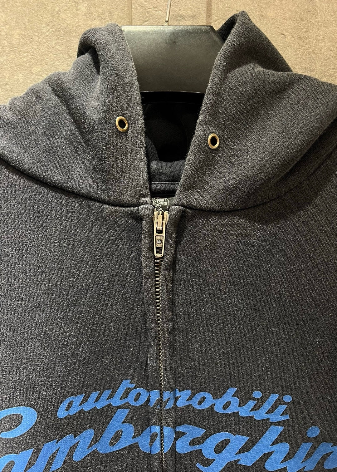 발렌시아가 오토모빌리 람보르기니 스몰 핏 집업 후디 페이드