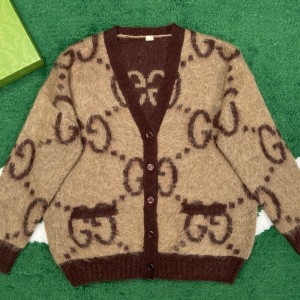구찌 리버시블 GG 모헤어 가디건
