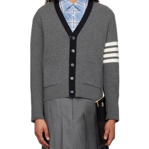 톰브라운 투인원 하프 사선 가디건