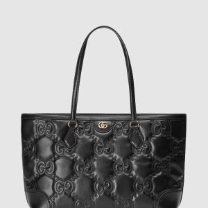 GG 마틀라세 레더 미디엄 토트백 631685