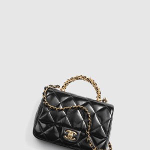 핸들 장식의 미니 플랩백 AS5032