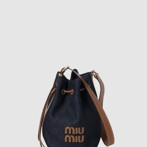 캔버스 및 가죽 버킷 라지백 5BE089