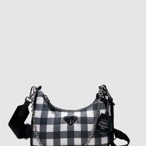 체크 숄더백 1BH204