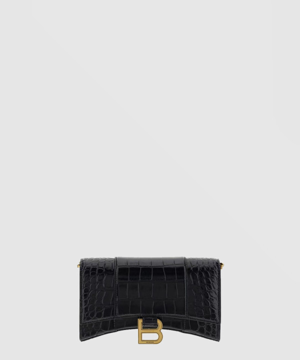 아워글래스 크로커다일 엠보싱 월렛 온 체인 656050