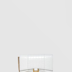 아워글래스 크로커다일 엠보싱 월렛 온 체인 656050